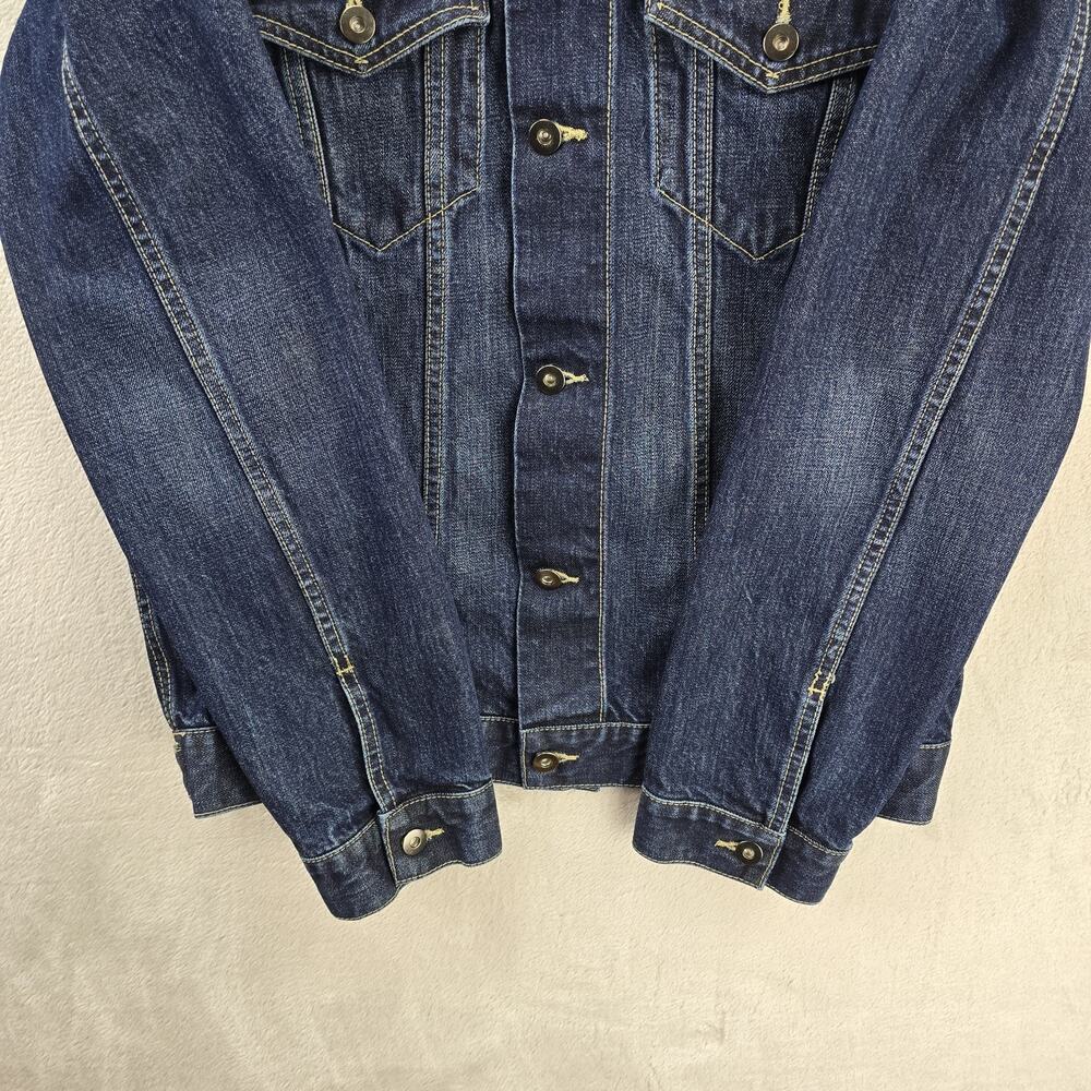 Vintage Dickies Denim Jacket Mens XL (Fits Medium) Blue Selvedge Type 2 90s Y2K - Picture 5 of 11